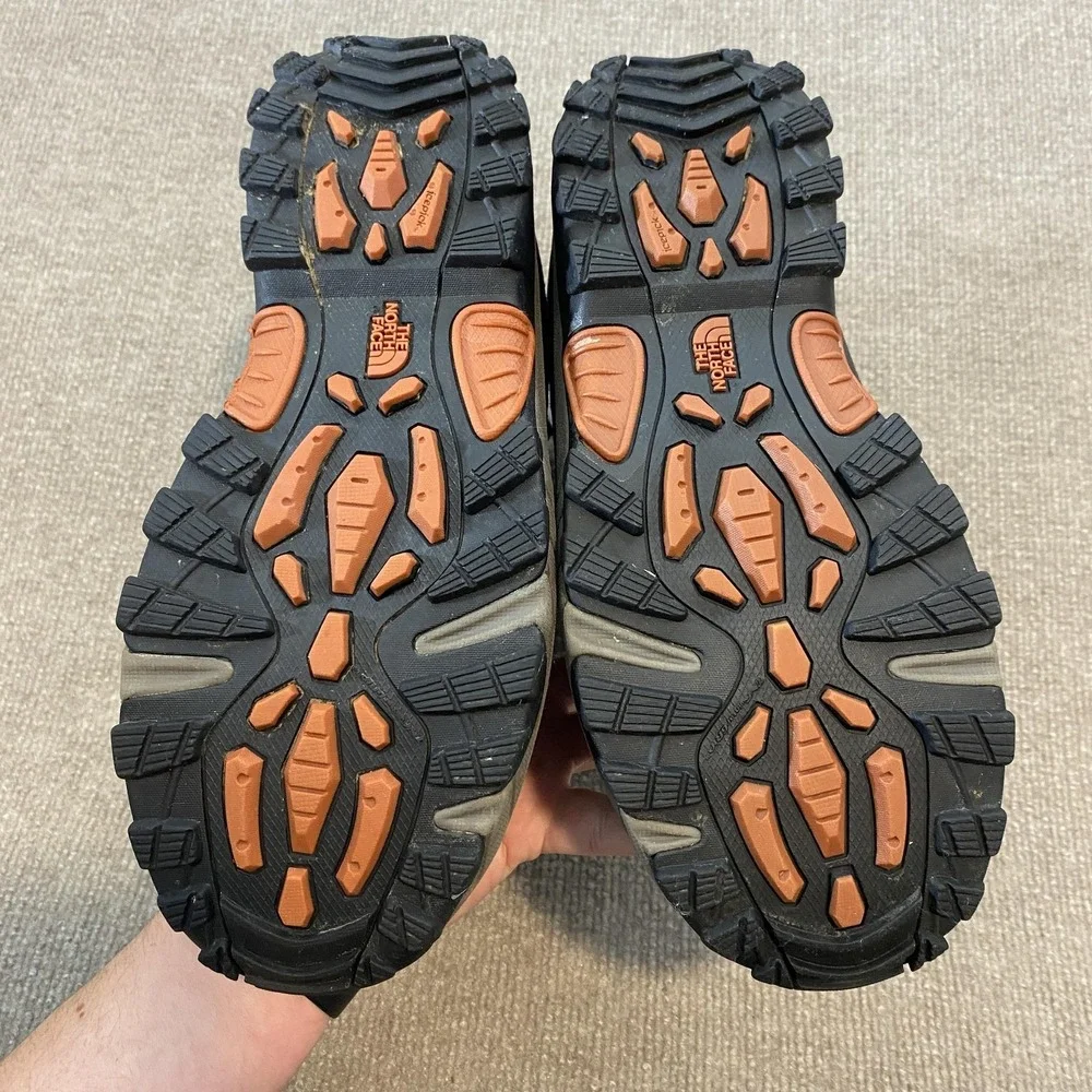 The North Face Snow Boots Mens Size 10 Brown Nubuck Waterproof Insulated Ankle